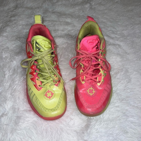 Rigorer Austin Reaves AR2 “Fusion” SE Basketball Shoes Pink & Neon Green size 9 - Picture 4 of 10